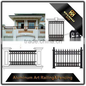 Outdoor Powder Coated Cast Aluminum Modern Garden Fence Design