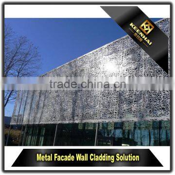 201 304 316 Stainless Steel Decorative Exterior Perporated Metal Wall Cladding