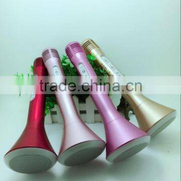 Portable Cheap Mobile Phone Bluetooth Wireless Handheld Karaoke With Colorful Flashlight For Outdoor Picnic/Camplng/Hiking/Party photo-2