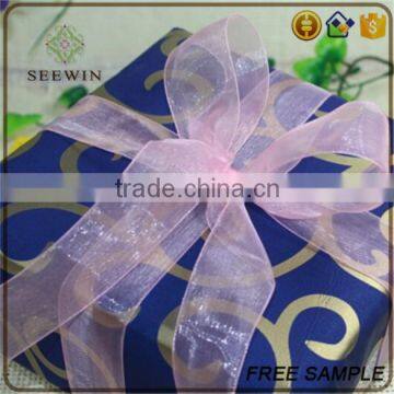 New Trend Gift Decorative Packing Silk Snow Organza Fabric Ribbon photo-3