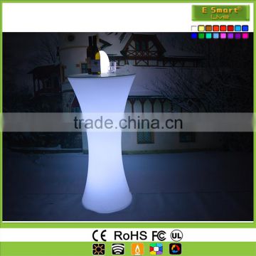 High Quality bar party hotel used Illuminated Glowing lighted Led Cocktail Table