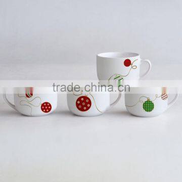 400cc ceramic soup cup with decal