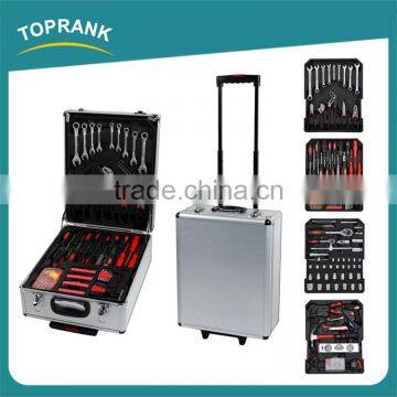 High quality 599pcs germany design hand tool sets combination household trolley tool set