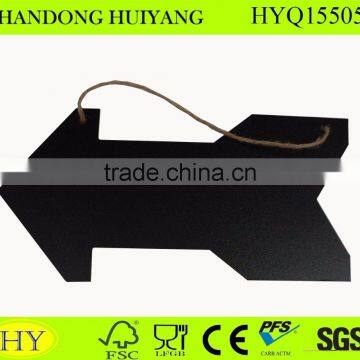 Various shape FSC wooden small chalkboard MDF hanging blackboard