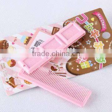 Chocolate Shaped Hair Brush With Hanging Chain/folding Comb photo-5