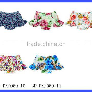 Wholesale Boutique Bloomers Beach Shorts For Kids Floral Bloomer With Swing