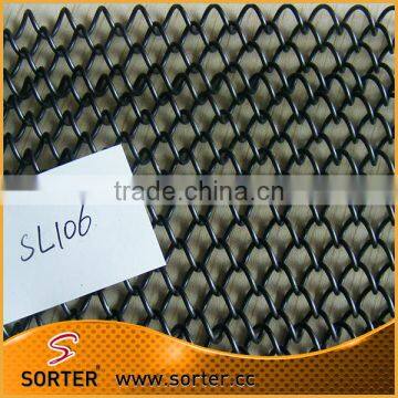 black wire mesh screen fireplace curtain screen