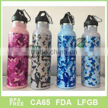 Stainless Steel Vacuum Insulated Water Bottle, Double Wall Design,Standard Mouth