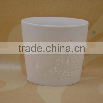 Bisque Firing Ceramic Tealight Candle Holder for Decoration photo-2
