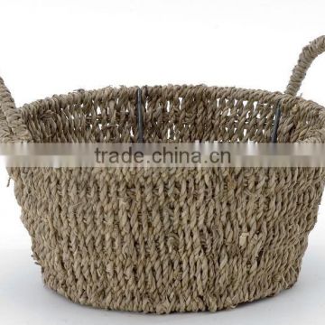 small round straw baskets for sale