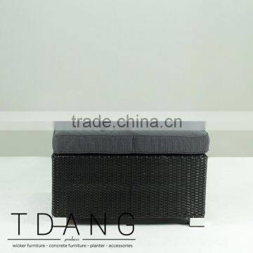 Kessler Wicker Ottoman - Outdoor Wicker Ottoman photo-2