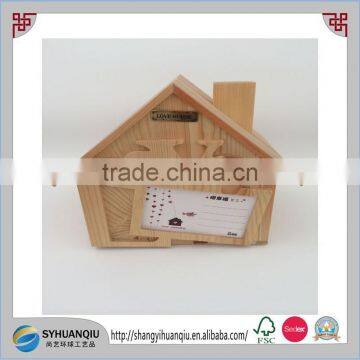 House Type Handmade and Solid Wood Material Wooden Money Box photo-3