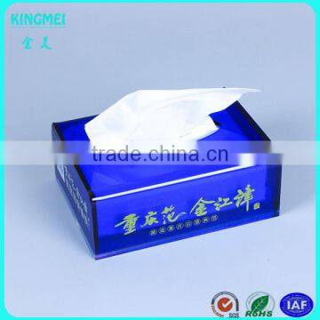 Custom Made Green Plastic Napkin Holder ,tissue Box,acrylic Facial Tissue Box photo-3