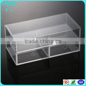 Customize Your Size and Logo Transparent Wholesale 3 Drawers Acrylic Jewelry Universal Box photo-3