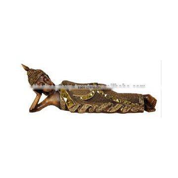 Restful Black and Golden Buddha Figurine