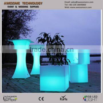 Narrow Waist Square Led High Standing Party Table photo-4