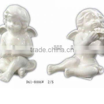 White ceramic angels wholesale