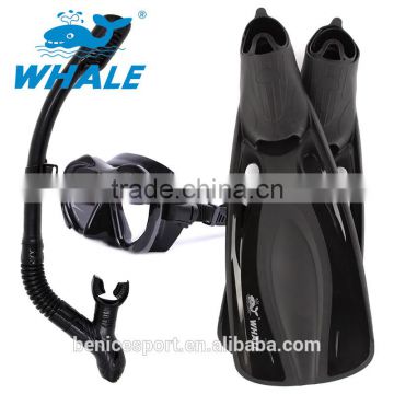 10%OFF Panoramic Wide View Mask Dry Snorkel Fin Set