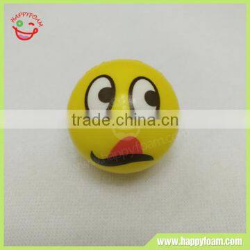 Facial emoji hungry PU foam stress squeeze ball toy