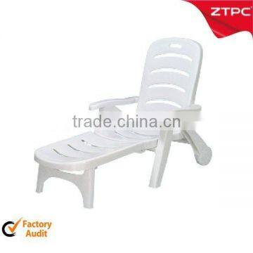 PP plastic folding plastic lounge beach chair