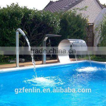 Water curtain for swimming pool and spa swimming pool fountain nozzles