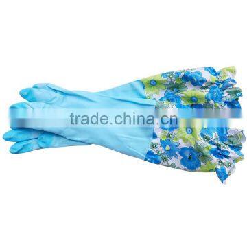 Warm Lace Reusable Latex Cleaning Gloves Waterstop Dishwashing Gloves Household Laundry Rubber Gloves photo-4