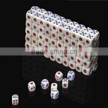 Cheap White Square/round Acrylic Custom 6 Sides Dice for Board Game photo-2