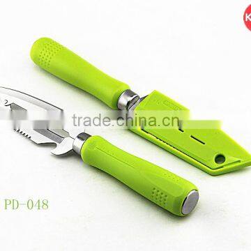 PD-048 Multi purpose sharp tip peeler with knife and opener vegetable slicer for onion