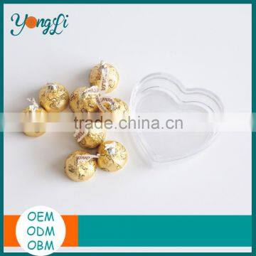 Decrotive Packing Transparent Plastic Heart Shaped Chocolate Box