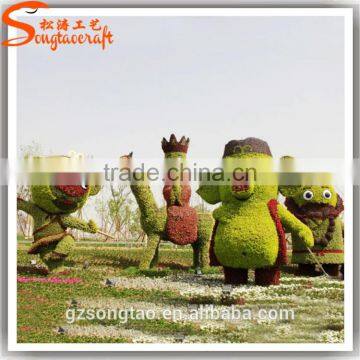 Customized garden decoration artificial topiary factory customized topiary frame animals