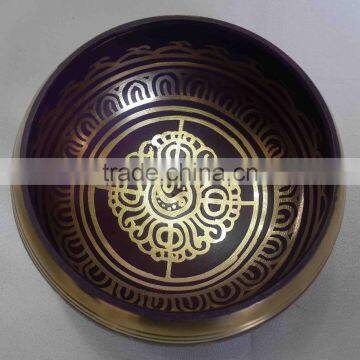 Best Selling Symbolic Colored Tibetan Healing Meditation Singing Bowl photo-4