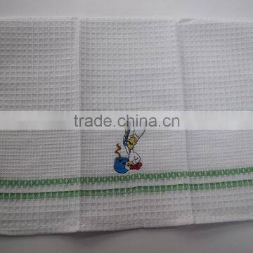 promotional 100% cotton plain coloured tea towel ,cheap bulk dish towel /kitchen towel