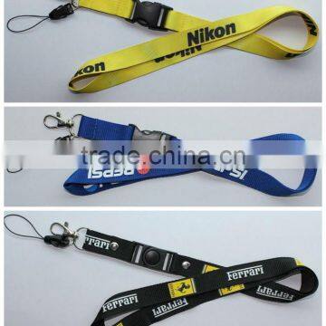 polyester plain lanyard cheap practical fashion custom logo lanyard no minimum order