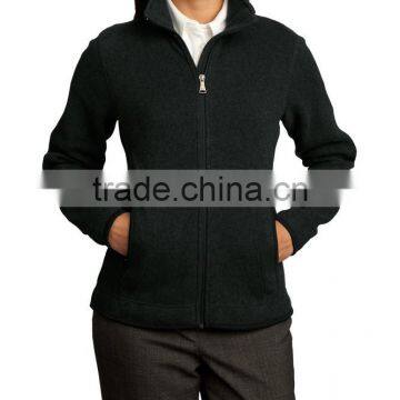 Ladies Sweater Fleece Full Zip Jacket