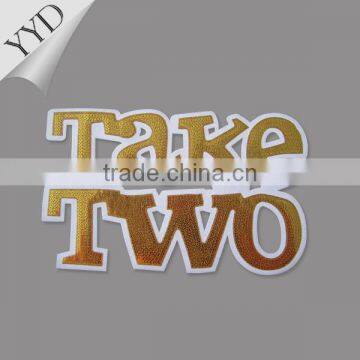 2014 complicated sequins hotfix ,glitter motif and 3d twill heat transfer