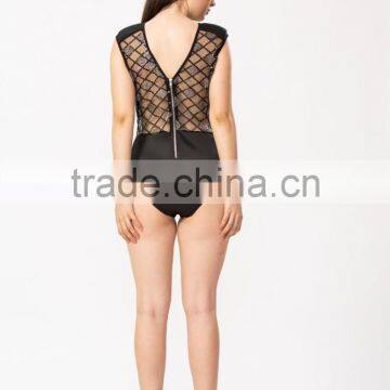 Elegant New Fashion Sequin Embellished Lady Bodysuit photo-3