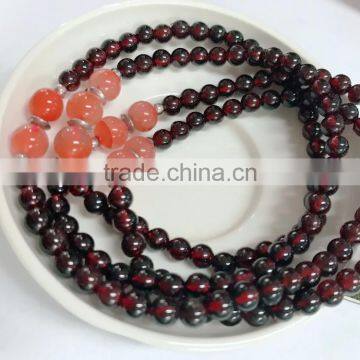 Hot Sale Natural Sterling Silver Jewelry Garnet Necklace photo-3