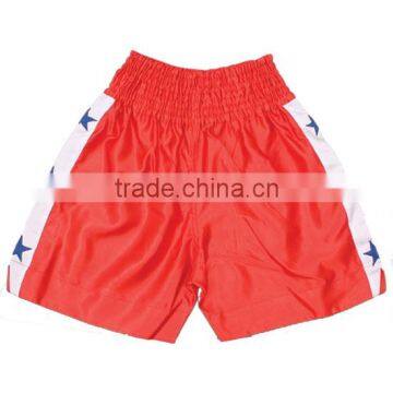 Muay Thai Boxing Short Red Satin