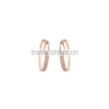 Micron Brass Finish Gold Plated Hoop Earrings