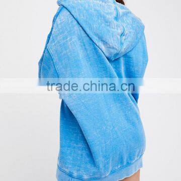 Custom Made Pullover V-neckline Sporty Front Pocket Oversized Hoodies for Women