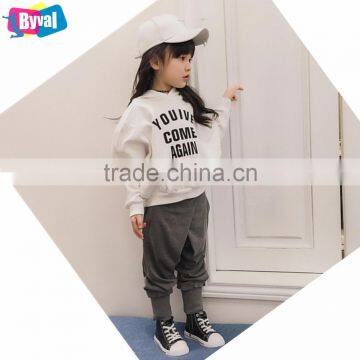 Girls Print Pullover Hoodies 100% Cotton Fleece Hoodie Sweatshirt Korean Style Custom Kids Clothing Online Shopping photo-3
