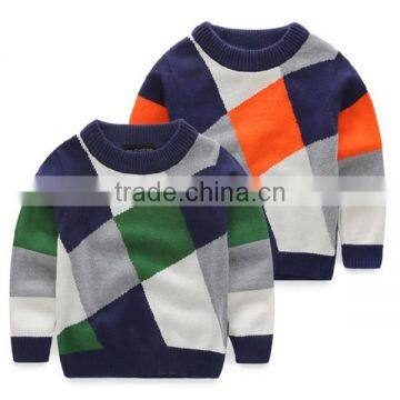 Knitting Pattern Children Sweater Children Boys Pullover Sweater Round Neck Sweater Korean Baby