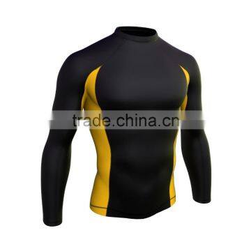 Compression Shirt, Custom Long Sleeve Men Running Wear,Second Skins