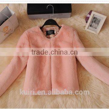 Winter Woman Fur Coat Girl Rabbit Fur Solid Brand Specials Short Jacket Rabbit Fur Coat photo-2