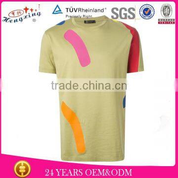 2015 Fashion Collar Pocket Men 95% Cotton 5% Elastane White T-shirt photo-3