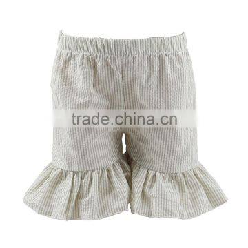2017 Seersucker Ruffle Shorts Wholesale Baby Ruffle Shorts Girl Shorts photo-2