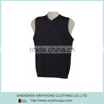 Top Quality Classical Design Sleeveless Black Knitwear Brands