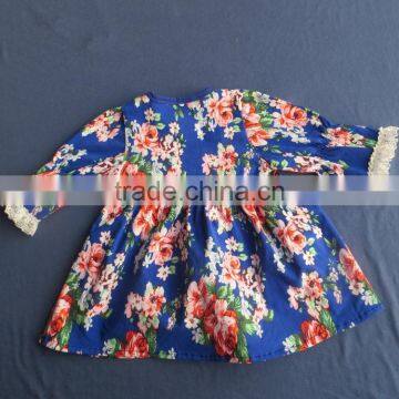 QL-77 Fashion Printed Baby Girls Dress New Design 2016 photo-2