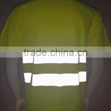 100% Polyester Birdeye hi Vis Safety T-shirt With Short Sleeve photo-5