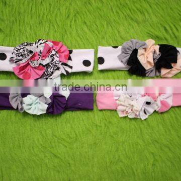 Giggle Moon Remake Bowknot Headband Polka Dot Hairbands Girl Flower Hairband Ruffled Outfits Headband photo-2